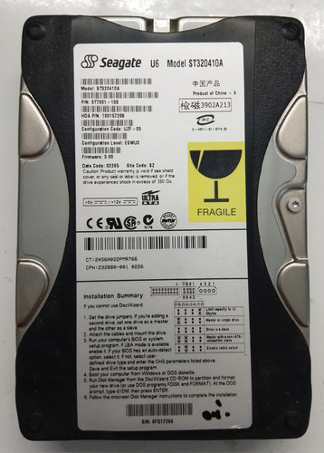 Seagate go st320410a - u6, 20