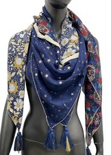 Foulard 4 faces imprimé tête de mort