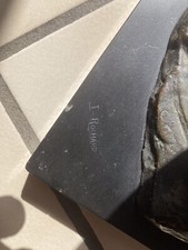 Sculpture bronze signée , envol de 3 mouettes au de l’eau . 