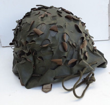 Casque mle 51 avec salade, filet camouflage