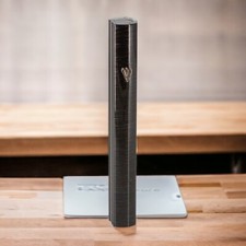 Mezouza X4 ligne noire en aluminium brossé