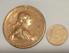 Médaille Royale Roi De France Louis XVI Canal du centre  1783 Duvivier MEDAL