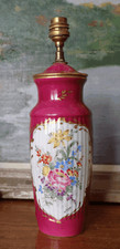 PIED DE LAMPE PORCELAINE D'ART