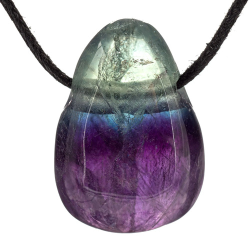 Pendentif fluorite multicolore - pendentif,