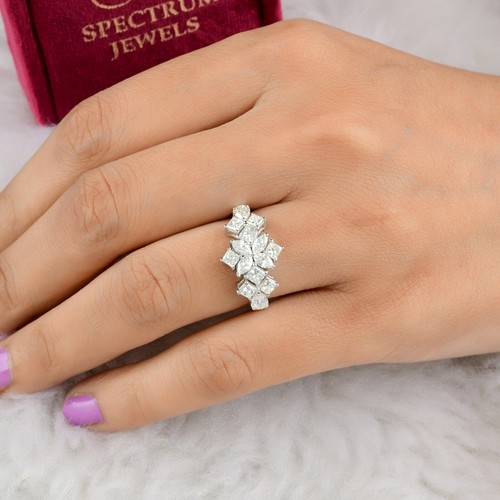 18k blanc marquise - 18k, or