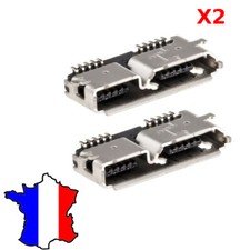 LOT 2 Connecteurs Port Micro USB 3.0 Type B Femelle Connector DIY fiche à souder
