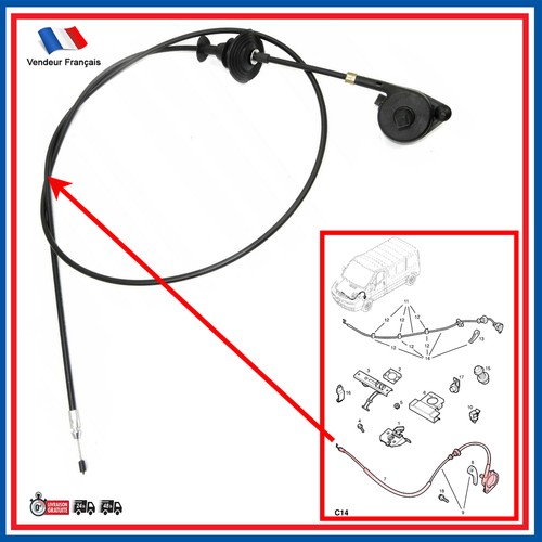 Cable commande ouverture - cable,