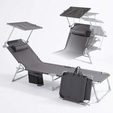 AREBOS Chaise Longue Pliante