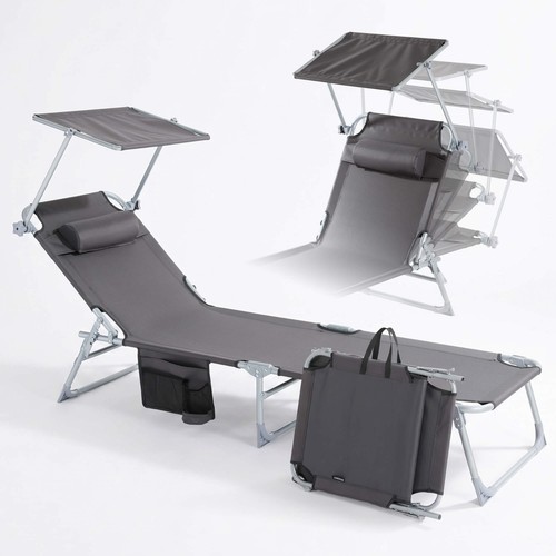 Arebos chaise longue pliante - chaise,