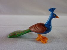 PLAYMOBIL  PAON MULTICOLORE ANIMAUX NATURE FORET  ZOO MAISON PARC