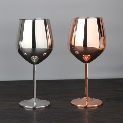 Verres pied gobelet inox - a,