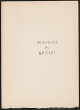 Pernette du GUILLET. Cinq poèmes d’amour. Raymond GID, 1961.
