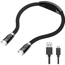 Lampe de Cou Lumière 4LED Lampe de Lecture Lampe de Chevet Rechargeable