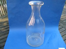 Grande bouteille,carafe  à cidre en verre XIX ème