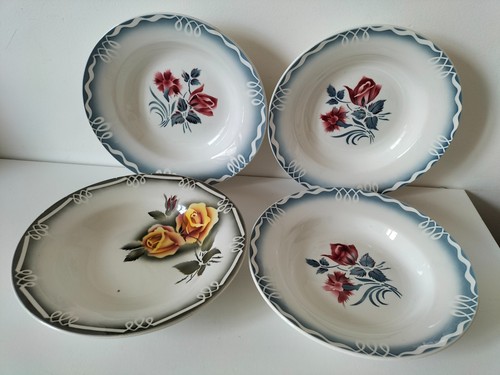 Assiettes creuses digoin - 4,