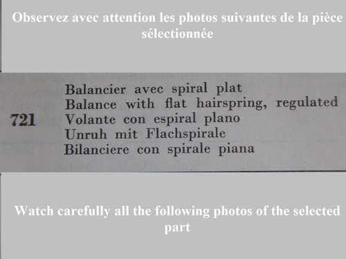 Balancier complet part - balancier,