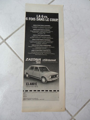 Publicité zastava 1100 - publicité,