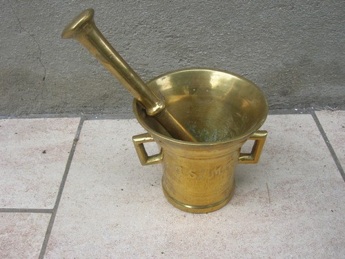 Ancien mortier bronze - mortier,