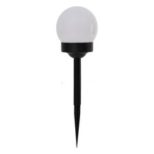 Lot de 4 Balises Solaires "Tea" 34cm Noir & Blanc