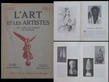 L'ART ET LES ARTISTES 1921 GASTON LE BOURGEOIS, MERYON, HELLEU, CHARLES COPPIER