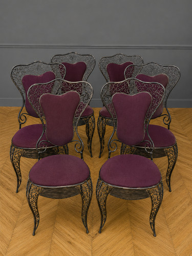 Suite six chaises - six,