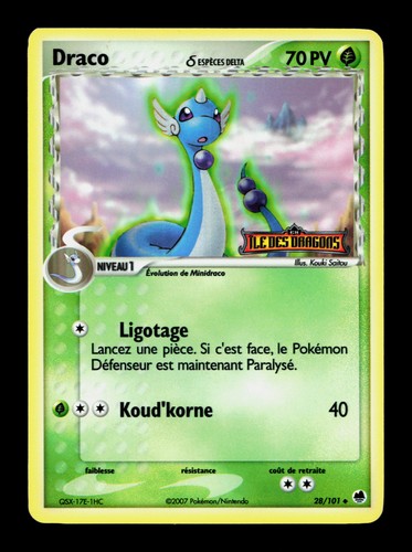 Carte pokémon draco 101 - pokémon,