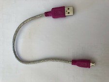 Câble USB - micro USB noir de 20 centimètres renforcé - Rose