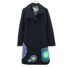 Desigual long coat black - desigual,