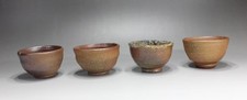 Bizen ware Guigami 4 pièces ustensiles à thé Showa retro Mizuya ustensiles