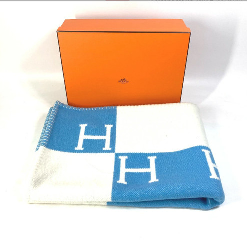 Hermes avalon plaid blanket - hermes,