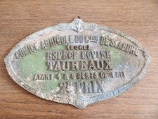 RARE PLAQUE ANCIENNE CONCOURS