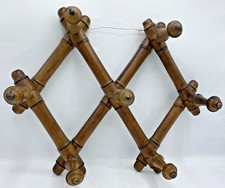 Antique french adjustable coat hanger 19th century bamboo shape