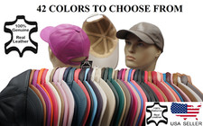 Neuf 100% Véritable Cuir D'Agneau Casquette Baseball SPORTS Visière 42 Couleurs
