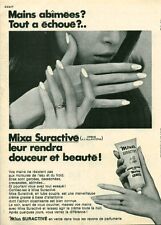 Publicité ancienne crème pour les mains Mixa 1970 issue de magazine