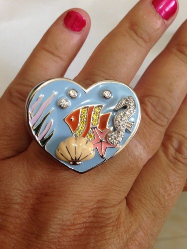 Superbe bague signée una - superbe,