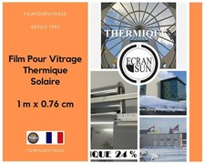 102 - Film Pour Vitrage Thermique Solaire - Economie Energie 24% - 1m x 0.76 cm