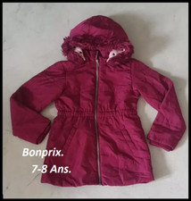 Manteau demi-saison bordeaux Taille 7/8 ans