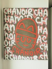 Œuvre sur béton originale Chanoir 2017 avec certificat 60 x 70 cm