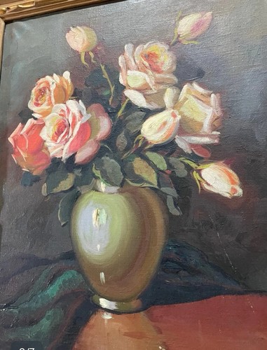 Tableau ancien huile nature - tableau,
