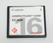 CANON COMPACT FLASH CARD FC 16MB CARTE MEMOIRE FC 16M POUR APPAREIL PHOTO TESTE