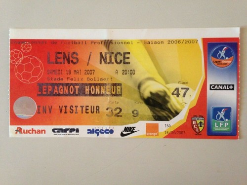 Ticket match lens nice 19 - match,