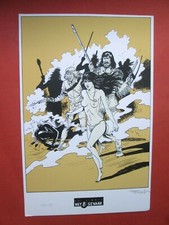 ERSEL EX LIBRIS SIGNE SERIGRAPHIE PIONNIERS DU NOUVEAU MONDE  BD ETAT NEUF