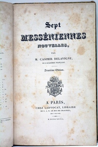 Livre ancien casimir delavigne - livre,