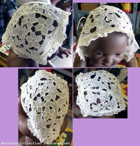 Bel ancien bonnet bébé - bel,