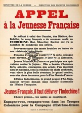 APPEL TROUPE COLONIALE Rf1262 - POSTER HQ 50x70cm d'une AFFICHE VINTAGE