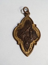 Médaille Religieuse , Métal Cuivré , Virgo Virginum, Catholic Vintage