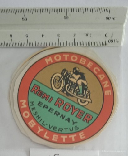 Chromo transfert mobylette - chromo,