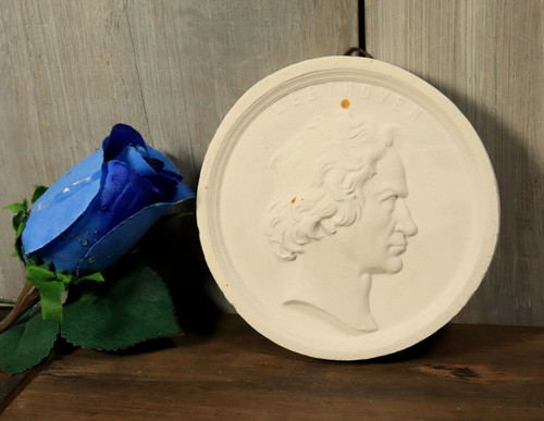 Bas relief ancien plâtre - ancien, en
