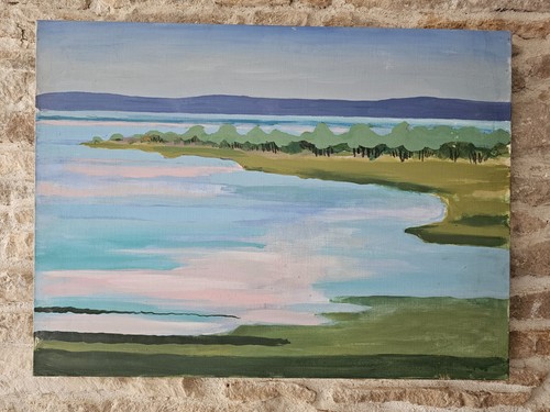 Tableau huile sur toile - sur,