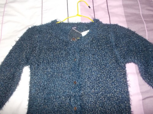 Gilet long maille - gilet, duveteuse
